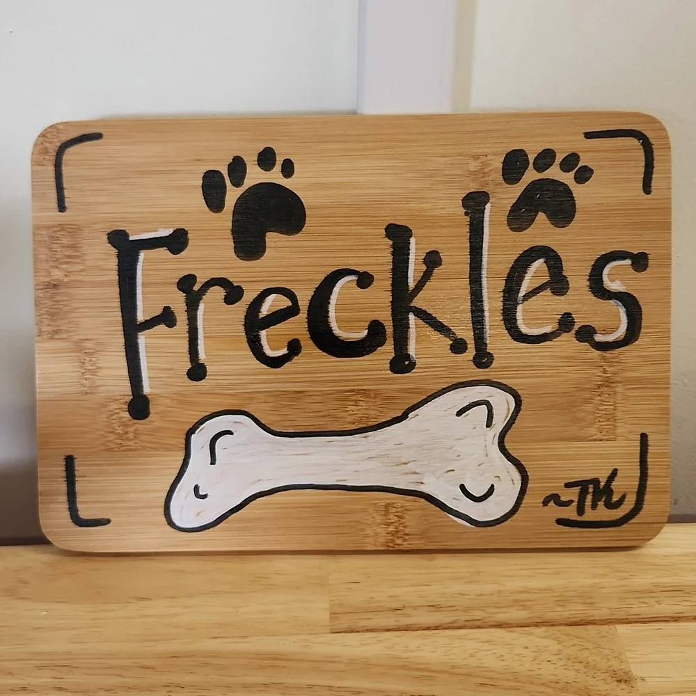 Personalized Dog Pet Name Sign 10 X 7 Inch Pet